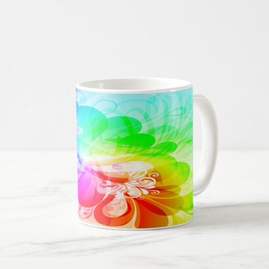 Mode florale 5 Mug (Devant droit)