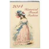 Mode française historique de calendrier imprimée (Protection)