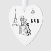 Mode française Paris Thème Ornement Décoration (devant)