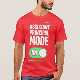 Mode Funny School Assistant Hoofd T-shirt
