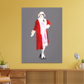 mode, geblazen in de twintigste canvas afdruk (Insitu (Woonkamer))