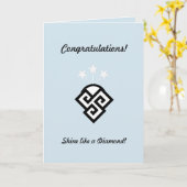 Mode Gefeliciteerd Kaart (Gele Bloem)