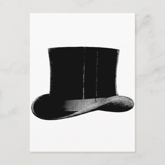 Mode Gentleman Top Hat Briefkaart (Voorkant)