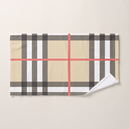 Mode géométrique écossaise motif (Serviette à main)