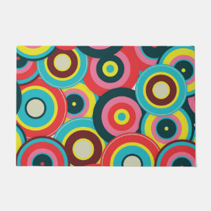 Mode Geometrische Vintage - Patroon Stijlvol Moder Deurmat