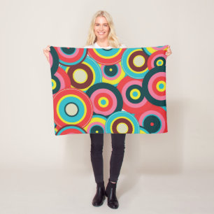Mode Geometrische Vintage - Patroon Stijlvol Moder Fleece Deken
