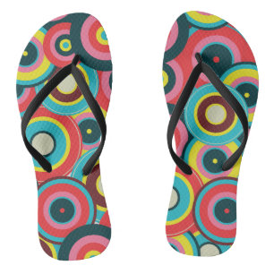 Mode Geometrische Vintage - Patroon Stijlvol Moder Teenslippers