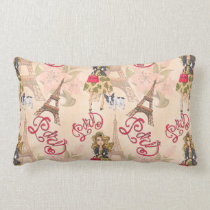 Mode Girl in Parijs Pattern Kussen