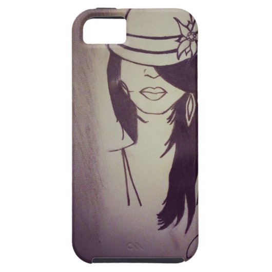 Mode Girl iPhone 5 Hoesje - Gepersonaliseerd (Achterkant)
