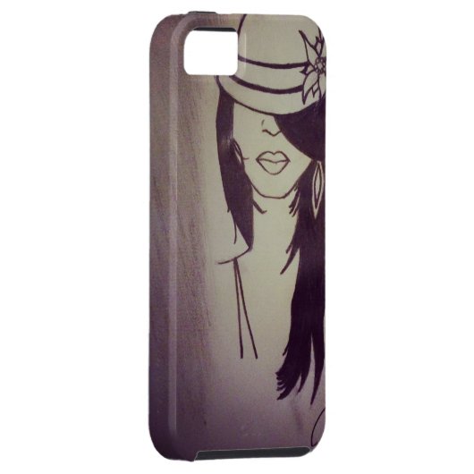 Mode Girl iPhone 5 Hoesje - Gepersonaliseerd (Back/Rechts)