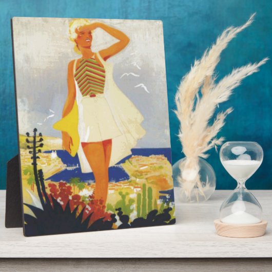 Mode Girl Monte Carlo Beach Travel Fotoplaat (Zijkant)