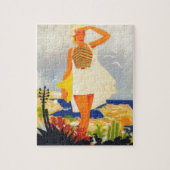 Mode Girl Monte Carlo Beach Travel Legpuzzel (Verticaal)