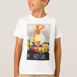 Mode Girl Monte Carlo Beach Travel T-shirt