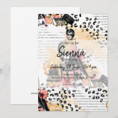 Mode girly kaart (Voorkant / Achterkant)