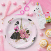 Mode girly papieren bordje (Feest)
