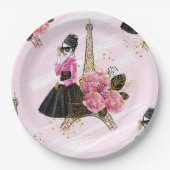 Mode girly papieren bordje (Voorkant)