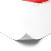 Mode glamour trendy schoonheidsmake - up red masca poster (Hoek)