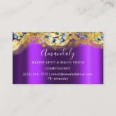 Mode Glitter Gold Event Planner Visitekaartje (Achterkant)