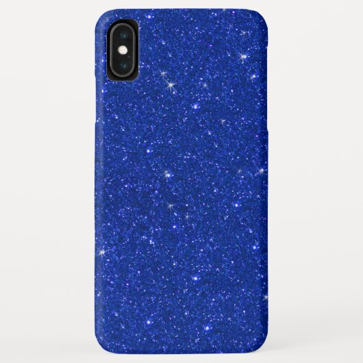 Mode Glitter Koningsblauw Fonkeling Case-Mate iPhone Case (Achterkant)