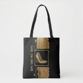 Mode Golden Stiletto Sac fourre-tout talons (Devant)