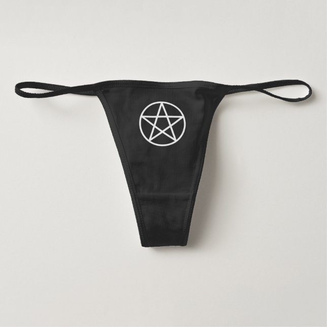 Mode gothic - occulte design - pentakel slip (Voorkant)