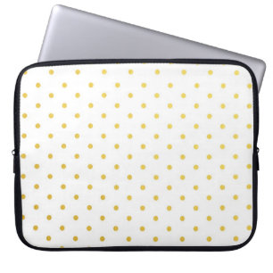 Mode goudpolka-punten laptop sleeve