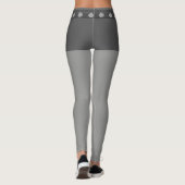Mode grijs en zilver leggings (Achterkant)