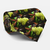 Mode groene slang stropdas (Opgerold)