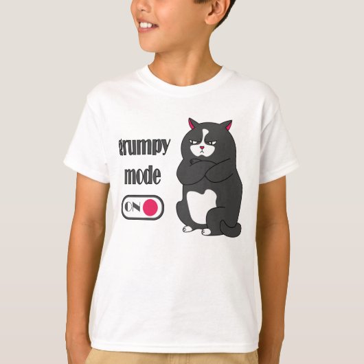 Mode Grumpy sur drôles gros chat T-Shirt (Devant)