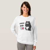 Mode Grumpy sur drôles gros chat T-Shirt (Devant entier)