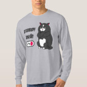 Mode Grumpy sur drôles gros chat T-Shirt (Devant)