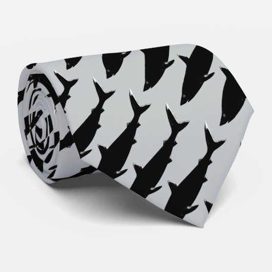 mode haaienpatroon stropdas (Opgerold)