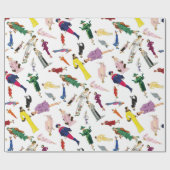  Mode Illustratie Dames Cadeaupapier (Vlak)