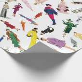  Mode Illustratie Dames Cadeaupapier (Hoek)