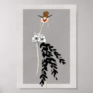 Mode-illustratie Kunstposter Haute Couture Poster