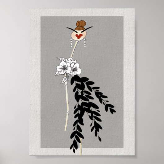 Mode-illustratie Kunstposter Haute Couture Poster (Voorkant)