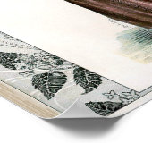  Mode Illustratie Lady Feather Pet Poster (Hoek)