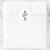 Mode illustratie stickers cowgirl (Tas)