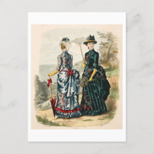  Mode Illustratiejurken jaren 1880 Briefkaart