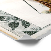  Mode illustratievrouw in het zeewater Pet Poster (Hoek)