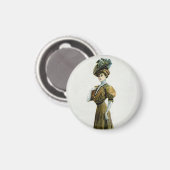  Mode illustratievrouw in Pet druiven Magneet (Voorkant / Achterkant)