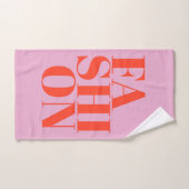 Mode Imprimer rose esthétique Préppy Décor moderne (Serviette à main)