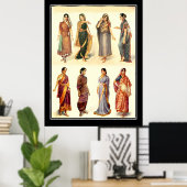 Mode Inde  Affiche Vintage (Bureau à domicile)