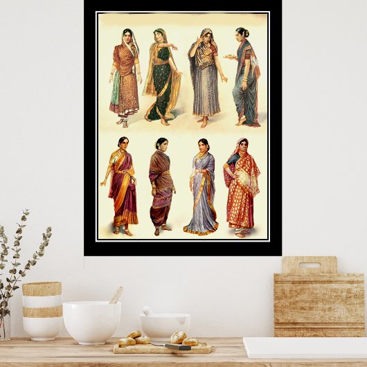 Mode India Vintage Poster (Keuken)