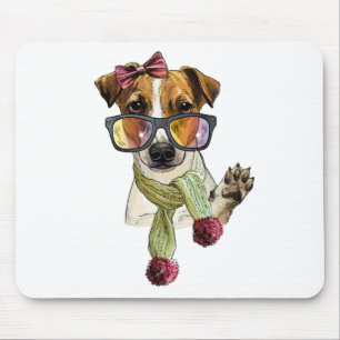 Mode jack russell terriër hipster muismat