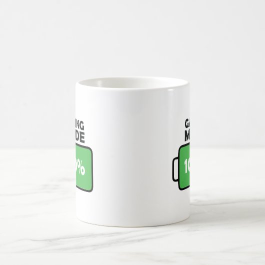 Mode Jeu Batterie complète Chargé Café Lover Mug (Centre)