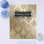 Mode Jewelry Salon Makeup Gold Flyer (Enkel)