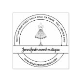 Mode Jurk Pop Mannequin Naaien Rubberstempel (Afrduk)