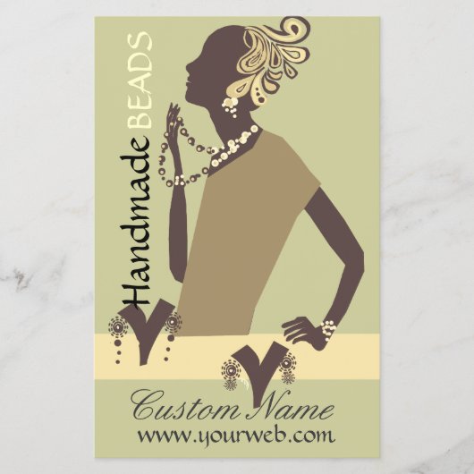 Mode juweel model moderne damesband flyer (Voorkant)