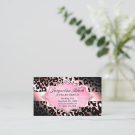 Mode juwelier Leopard Elegant Loyalty Card Visitekaartje